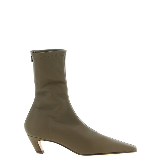 Khaite Bicolor Lambskin Ankle Boots