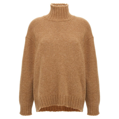 Jil Sander Beige Wool Cardigan