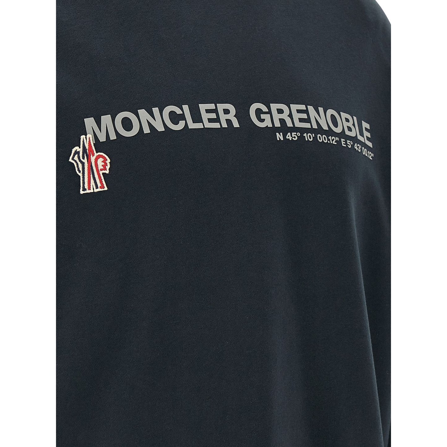 Moncler Grenoble Blue Cotton Sweatshirt