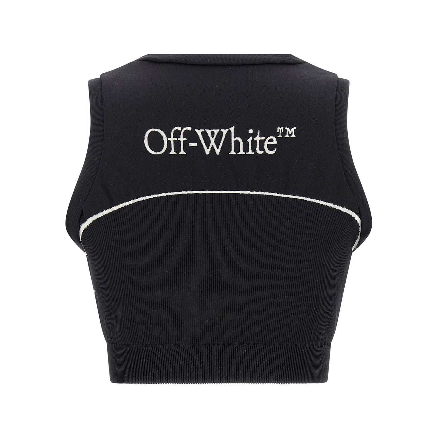 Off-White Black Polyamide Sport Bra