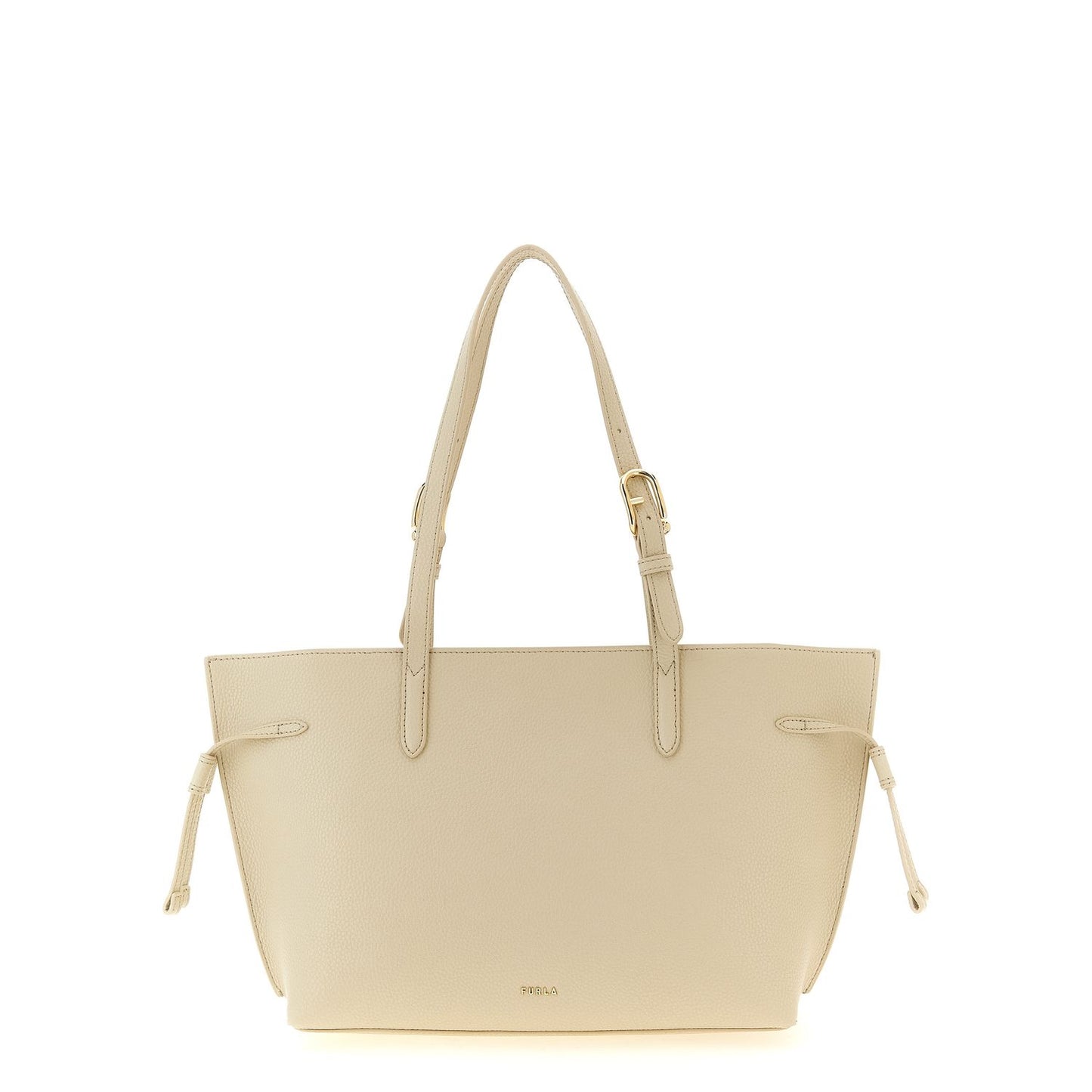 Furla White Calfskin Tote Bag