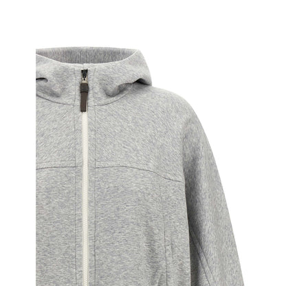 Brunello Cucinelli Gray Cotton Hoodie