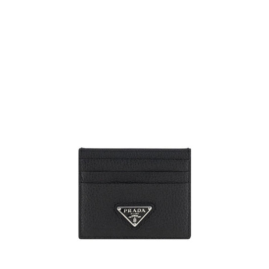 Prada Black Calf Leather Bos Taurus Wallet