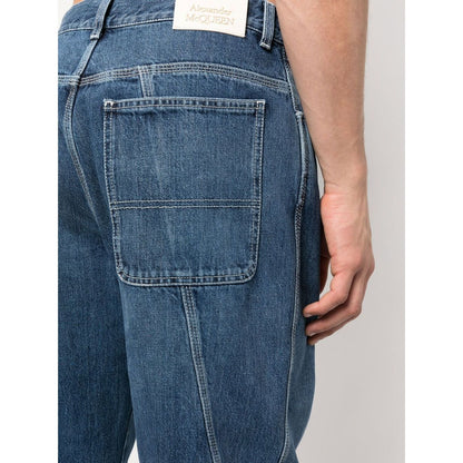 Alexander Mcqueen wide-leg panelled jeans Jeans