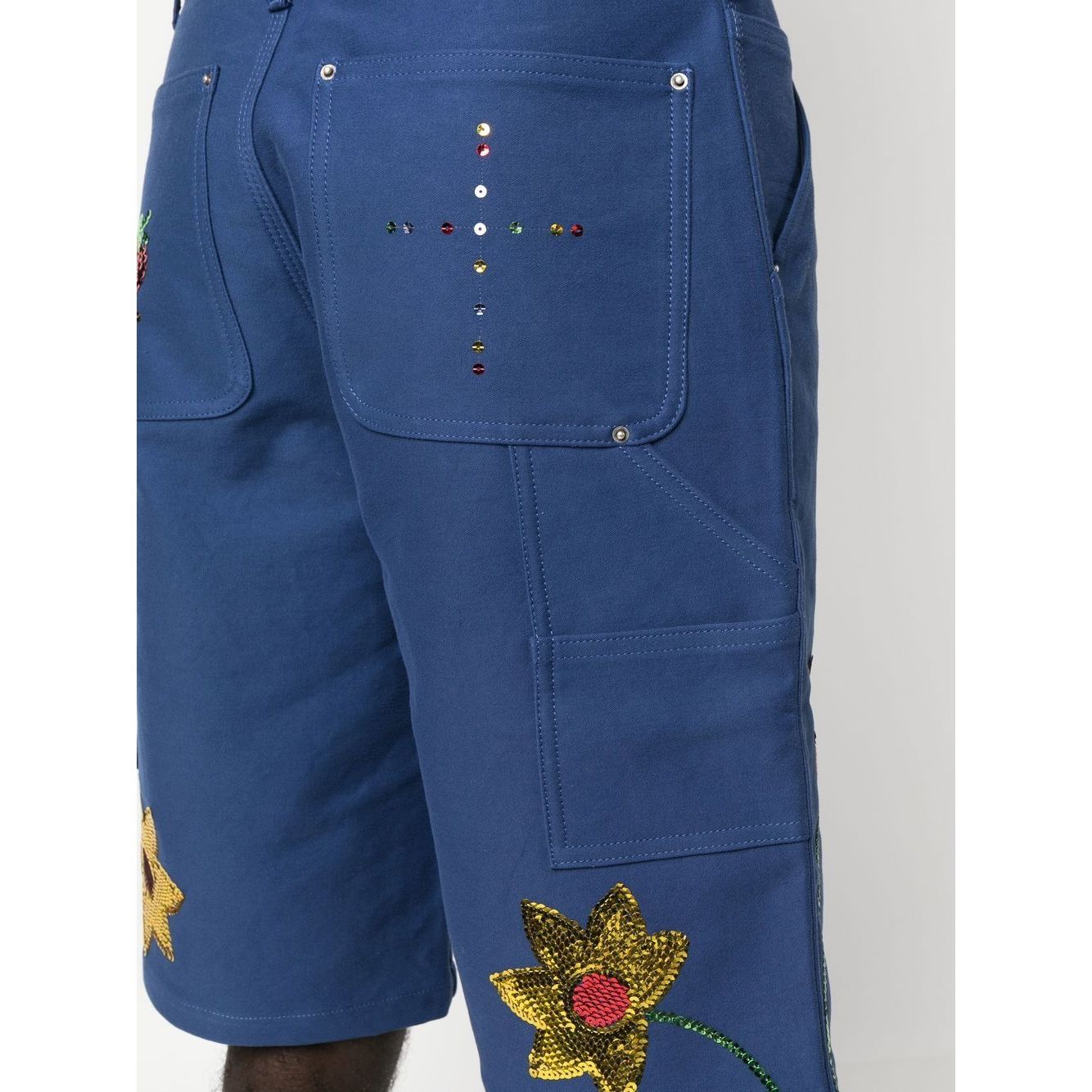 SKY HIGH FARM WORKWEAR Shorts Blue