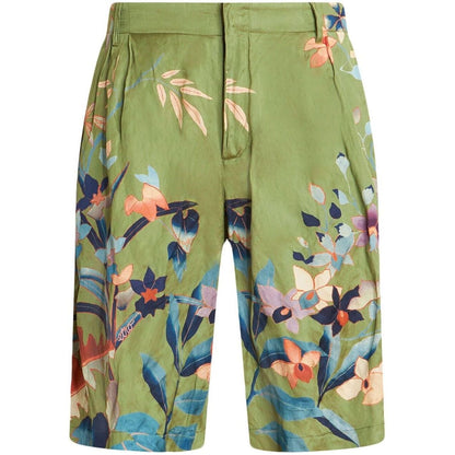 Etro Shorts Green Short trousers