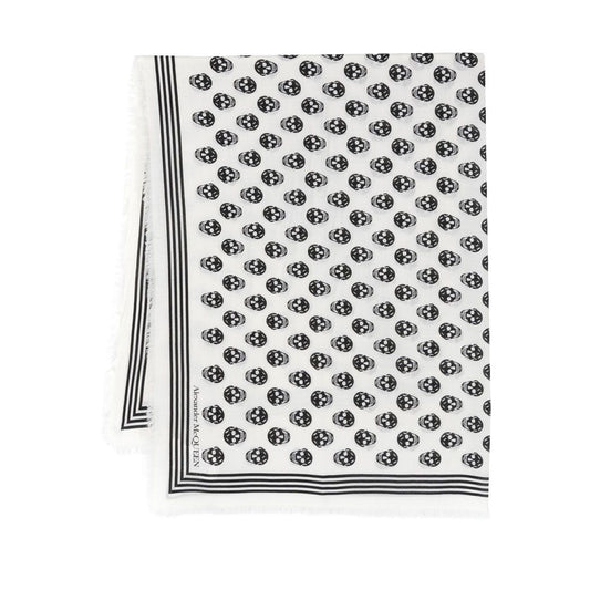 Alexander McQueen Skull wool scarf