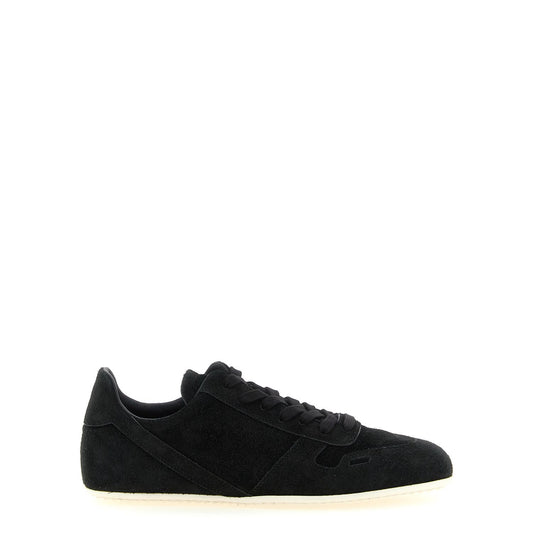 Rick Owens Bicolor Calfskin Low Top Sneakers