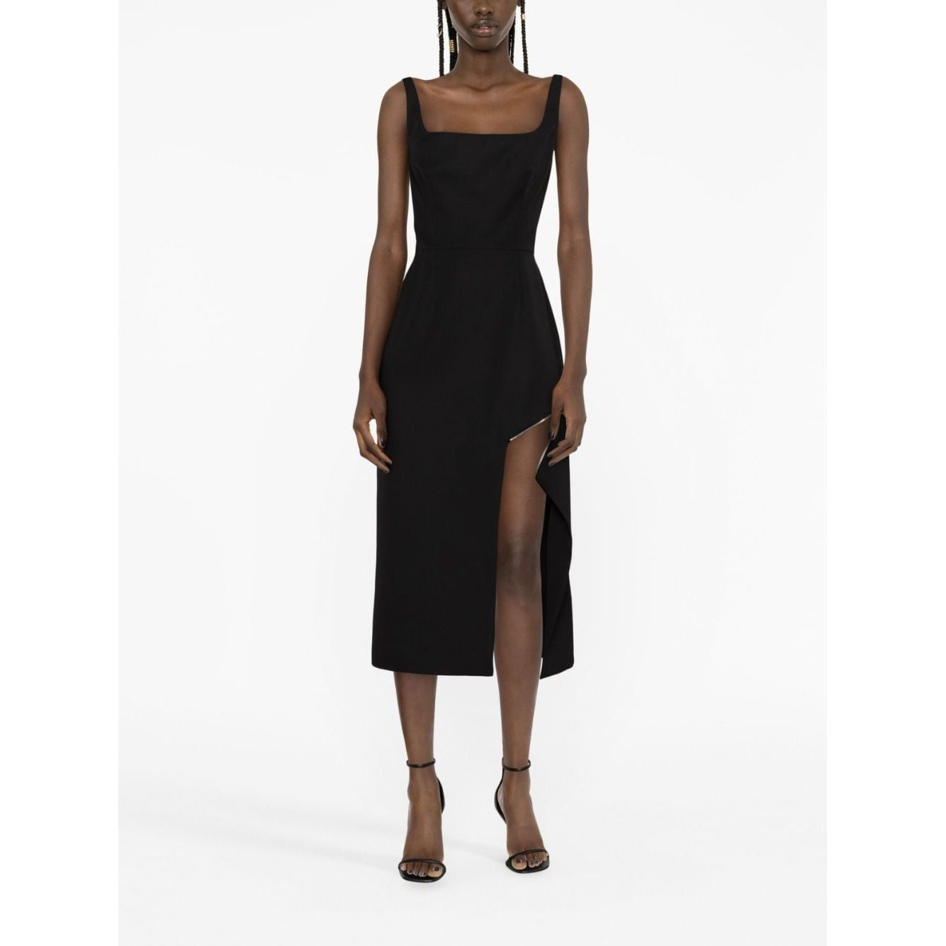 Alexander McQueen zip-embellished Midi Dress