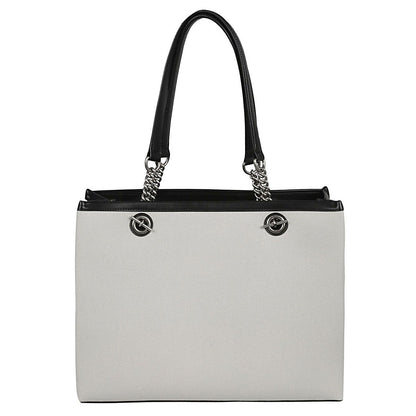 Balenciaga logo print canvas tote bag