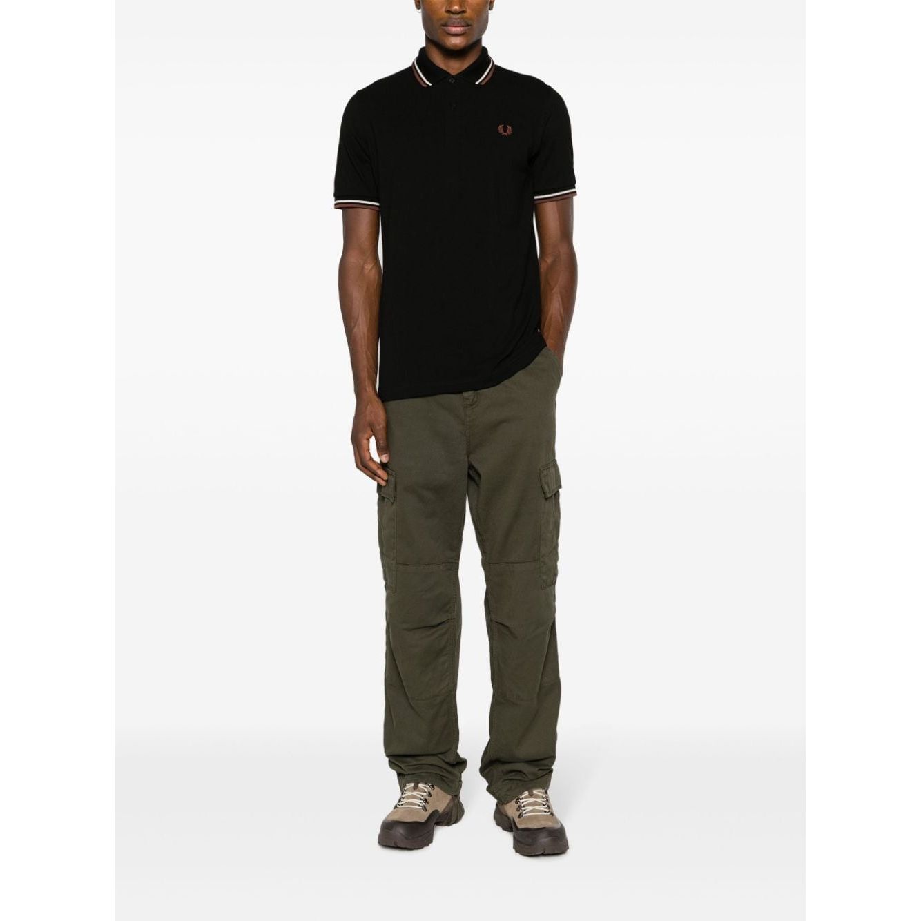 Fred Perry T-shirts and Polos Black Topwear