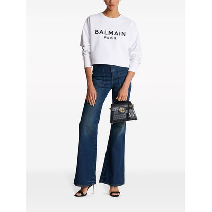 Balmain Logo-print cotton sweatshirt