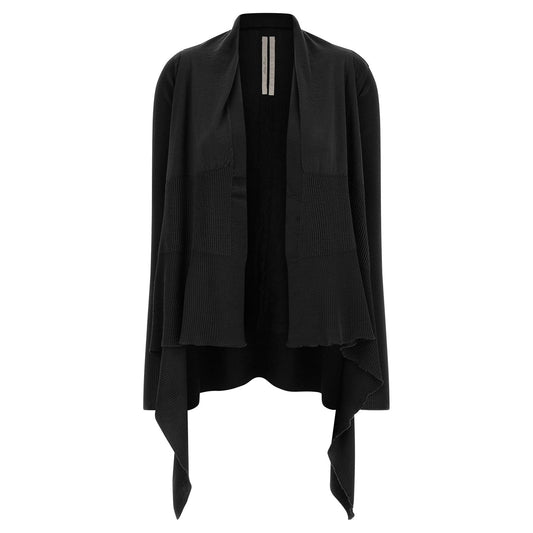 Rick Owens Black Cotton Cardigan