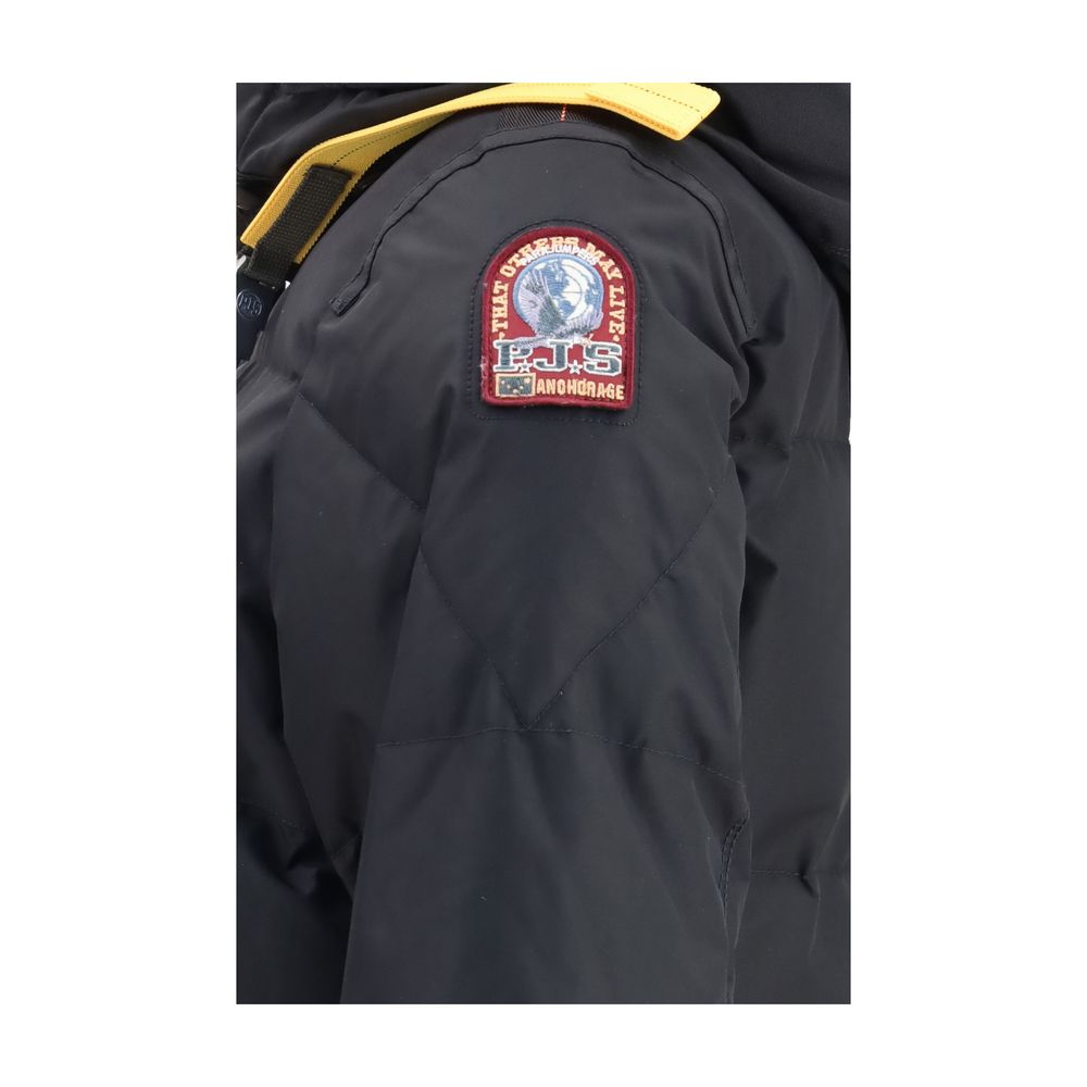 Parajumpers Black Goose Down Full-Length Jacket
