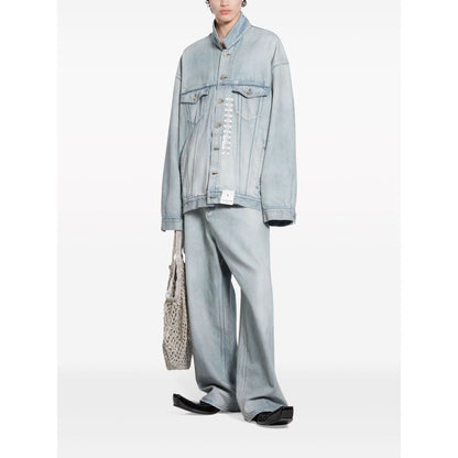 Balenciaga Denim jacket with flap pockets and drop shoulder