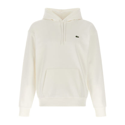 Lacoste White Cotton Sweatshirt