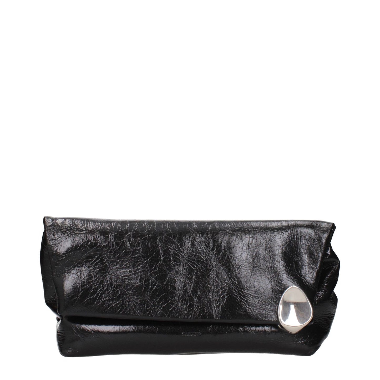 Jil Sander Black Leather Clutch Bag