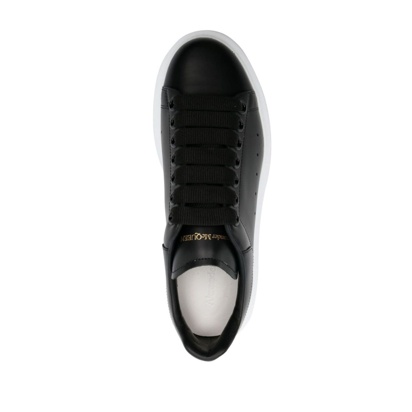 Alexander McQueen Black Leather Sneakers