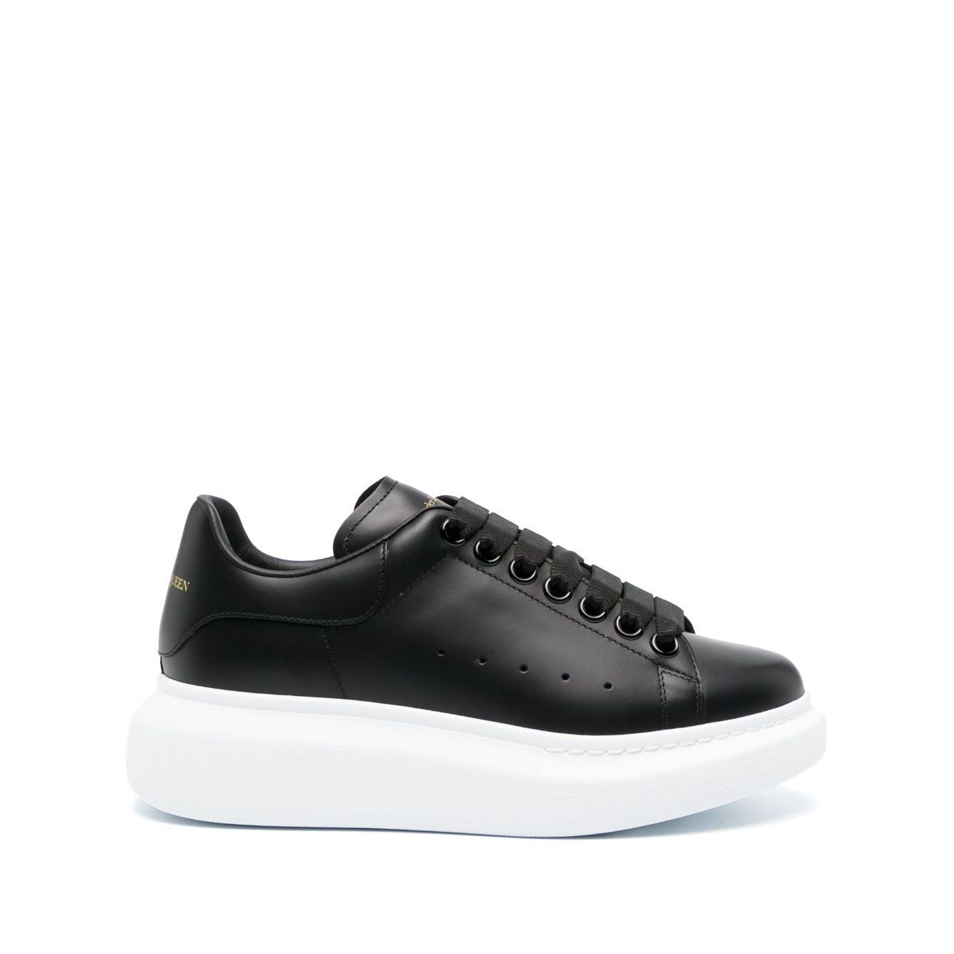 Alexander McQueen Black Leather Sneakers