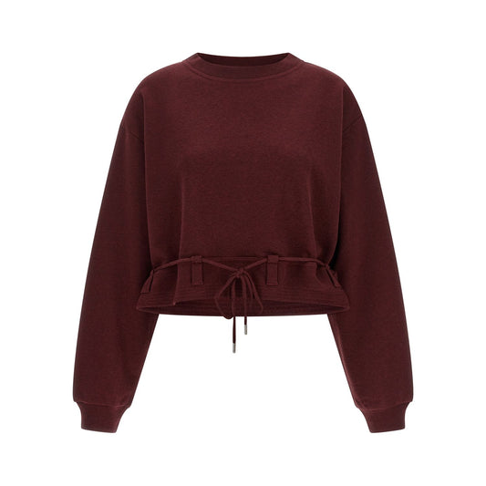 Dries Van Noten Bordeaux Cotton Sweatshirt