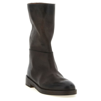 Marsell Brown Calfskin Over The Knee
