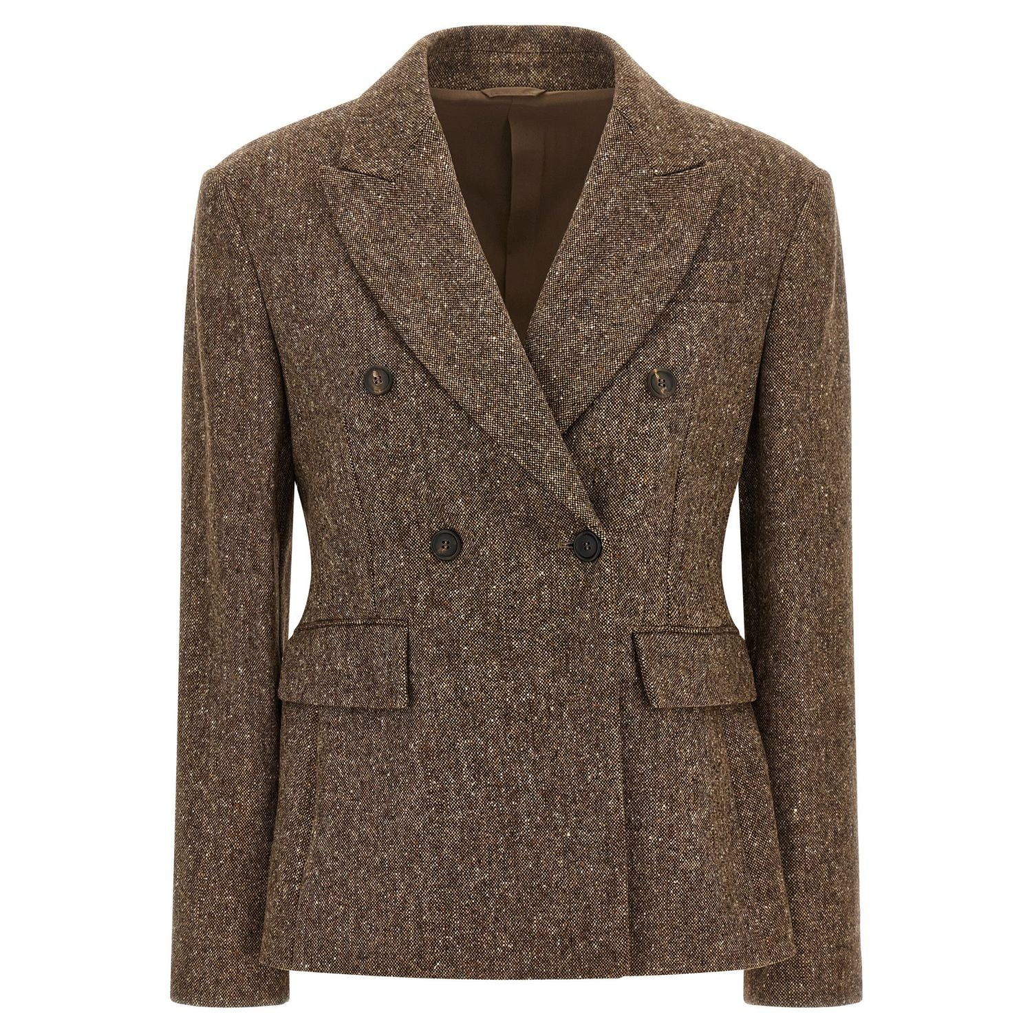 Brunello Cucinelli Brown Virgin Wool Blazer