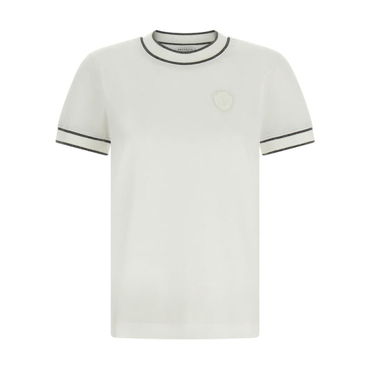 Brunello Cucinelli White Cotton T-Shirt