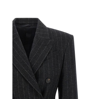 Brunello Cucinelli Gray Virgin Wool Blazer