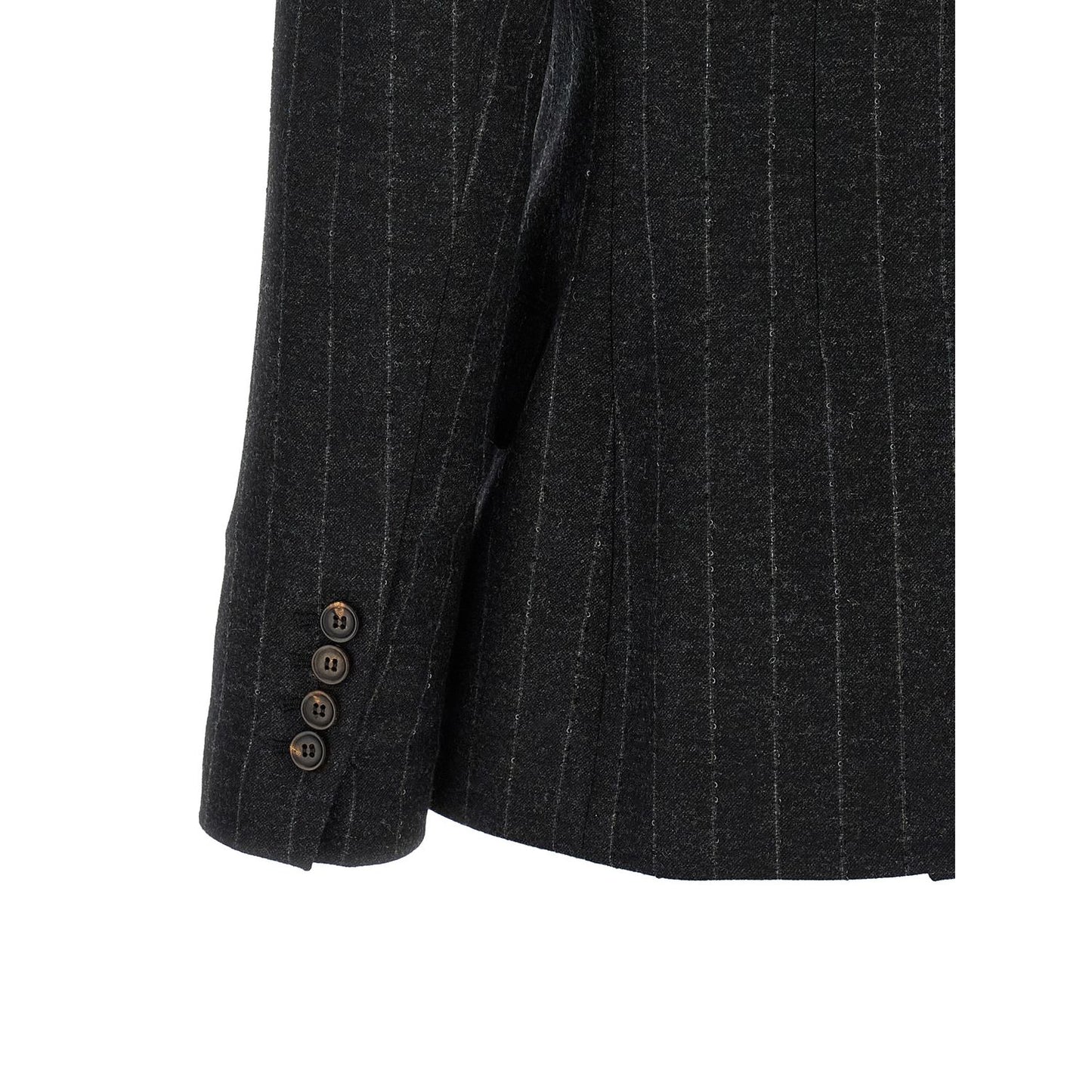 Brunello Cucinelli Gray Virgin Wool Blazer