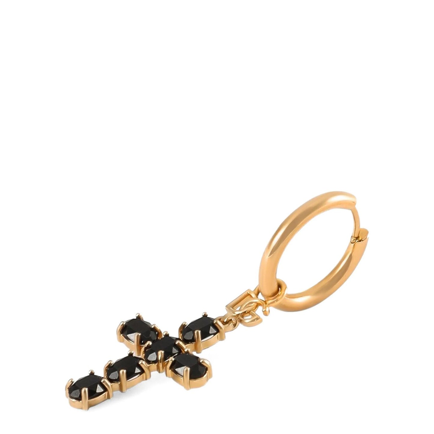 Dolce & Gabbana Black Brass Earrings