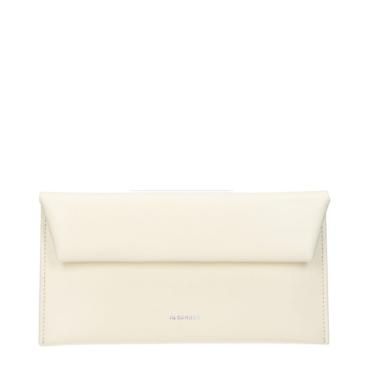 Jil Sander Beige Leather Wallet