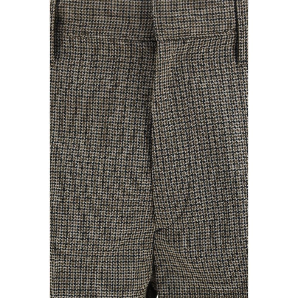 Prada Brown Wool Oves Aries Pants