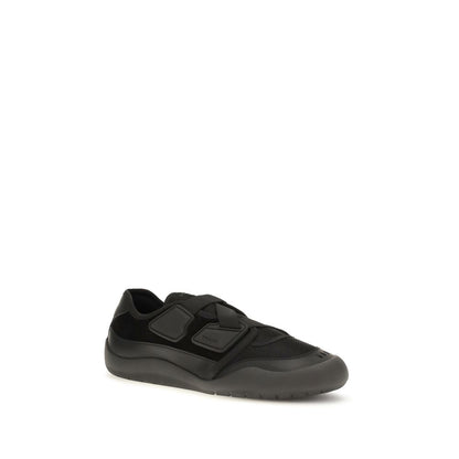 Prada Black Nylon Low Top Sneakers