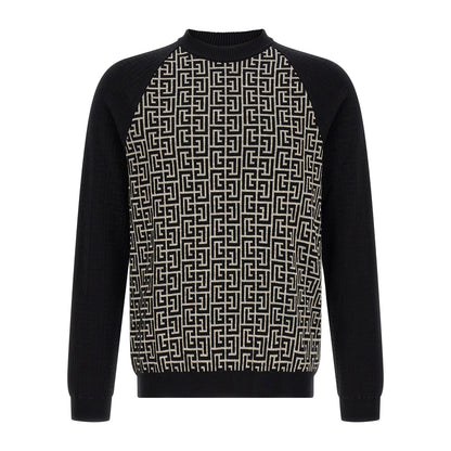 Balmain Bicolor Cotton Cardigan