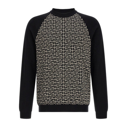 Balmain Bicolor Cotton Cardigan