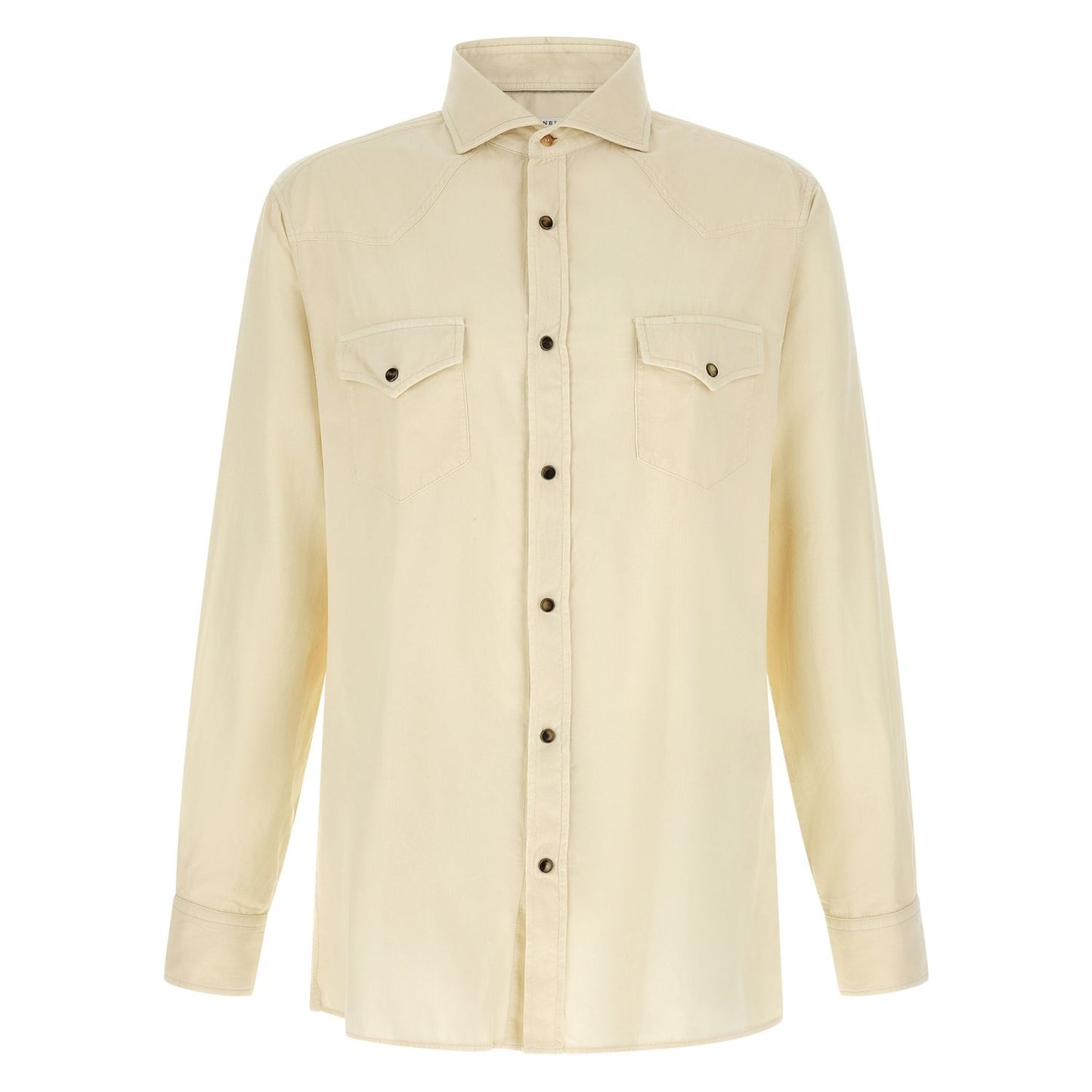Brunello Cucinelli White Cotton Blouse
