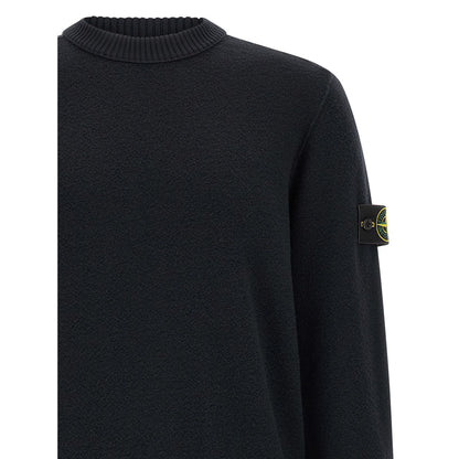 Stone Island Blue Virgin Wool Cardigan