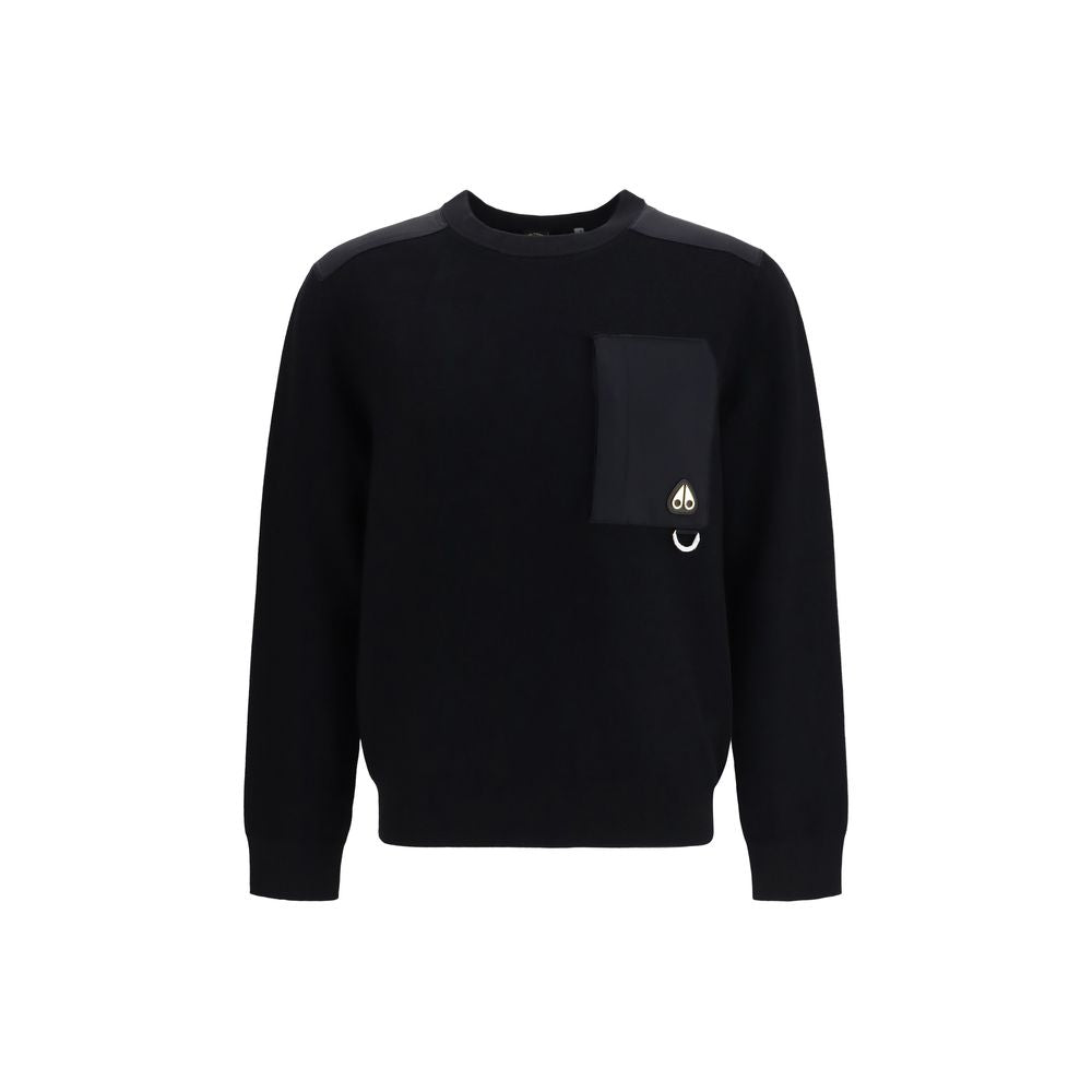 Moose Knuckles Black Nylon Sweatshirt