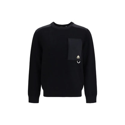 Moose Knuckles Black Nylon Sweatshirt