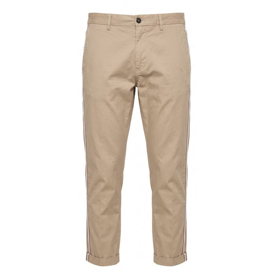 Trussardi Jeans Beige Cotton Men Pants