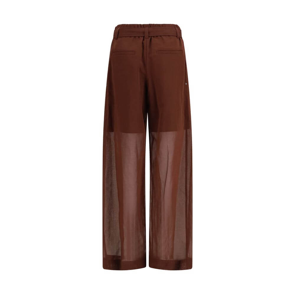 Brunello Cucinelli Brown Cotton Casual Pants