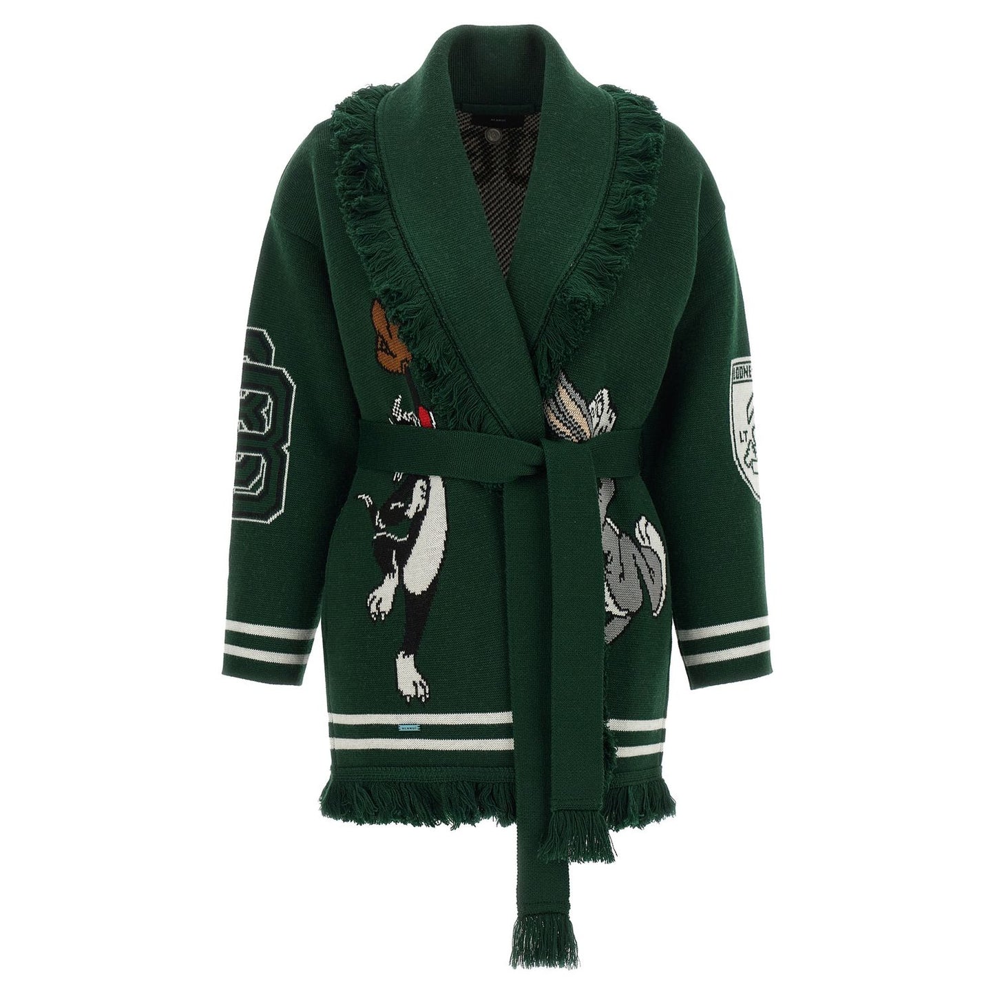 Alanui Bicolor Virgin Wool Cardigan