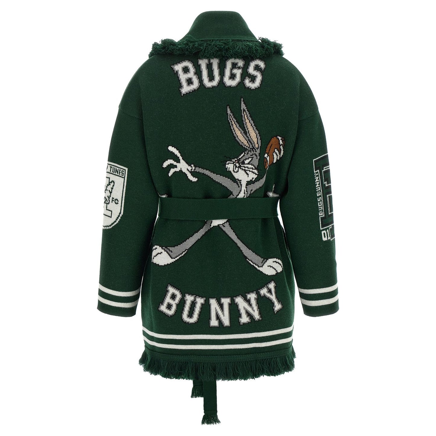 Alanui Bicolor Virgin Wool Cardigan