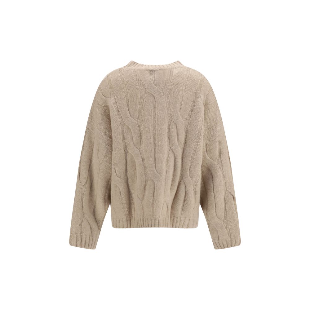Allude Beige Cashmere Sweater