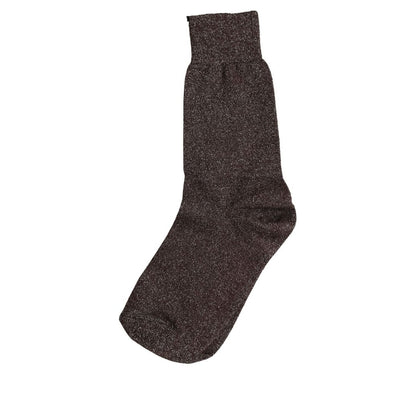 Dolce & Gabbana Dark Brown Viscose Mid Calf Accessory Socks