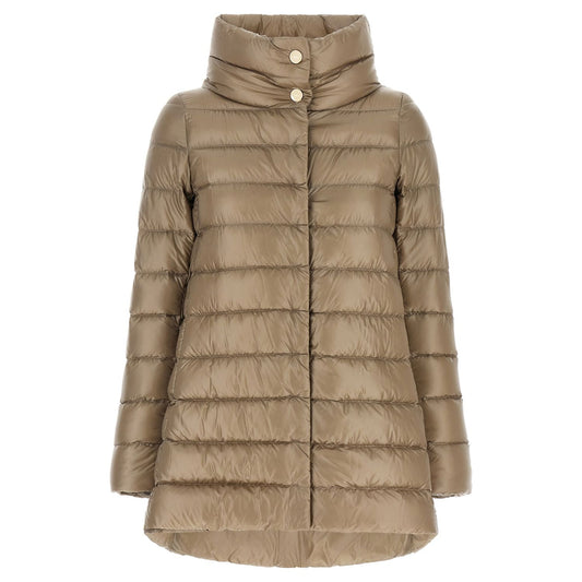 Herno Beige Polyamide Full-Length Jacket