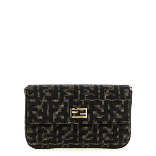 Fendi Brown Polyester Cardholder