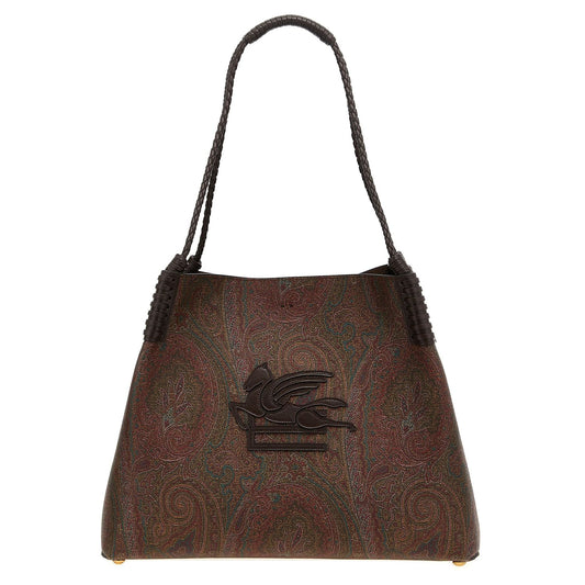 Etro Brown Cotton Tote Bag