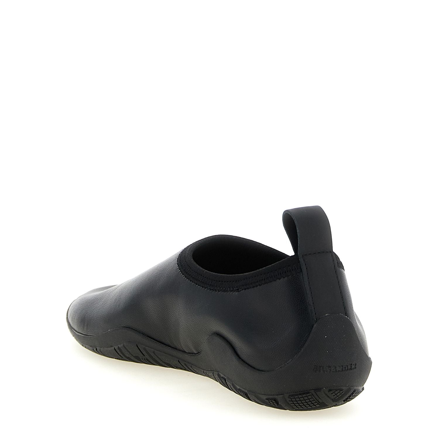 Jil Sander Black Polyethylene Flats