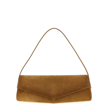 Jil Sander Brown Calfskin Shoulder Bag